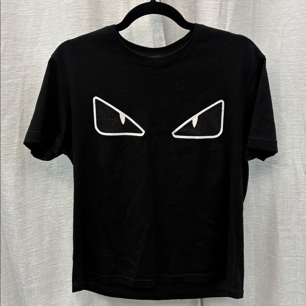 FENDI Bug Eyes Monster Eyes T-Shirt, size 46/womens M/L AUTHENTIC